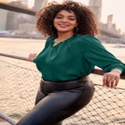 Chain Detail Satin Top image number null