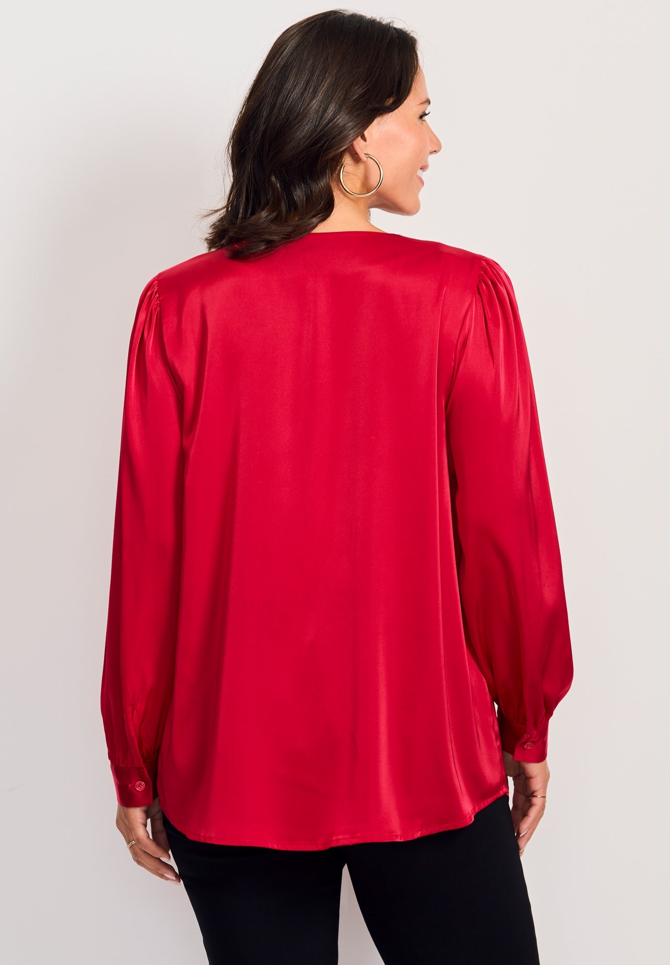 Chain Detail Satin Top image number 4