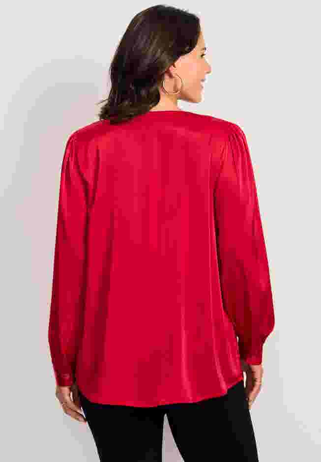 Chain Detail Satin Top image number 4