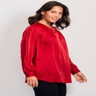 Chain Detail Satin Top image number null