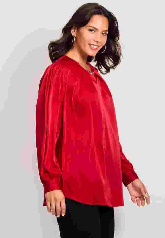 Chain Detail Satin Top image number 3