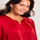 Chain Detail Satin Top image number null