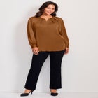 Chain Detail Satin Top image number null