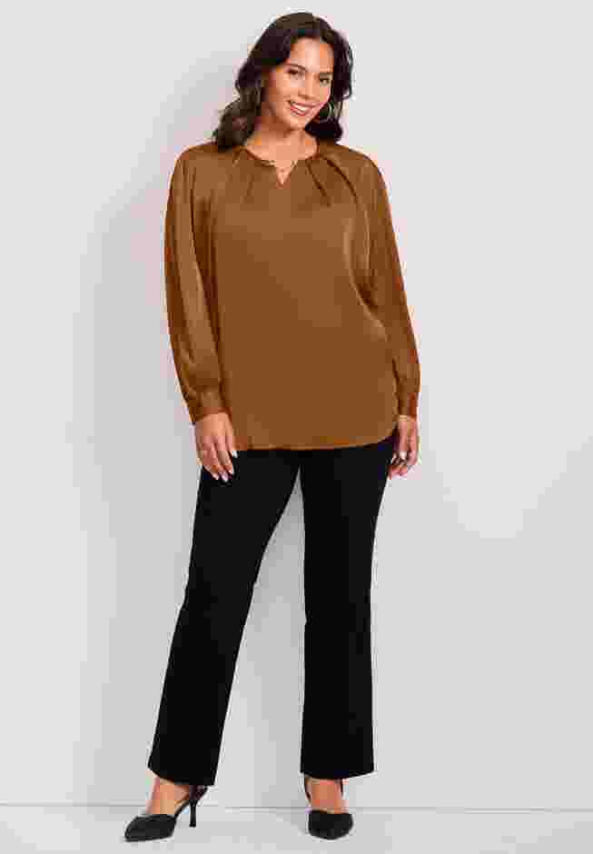 Chain Detail Satin Top image number 0