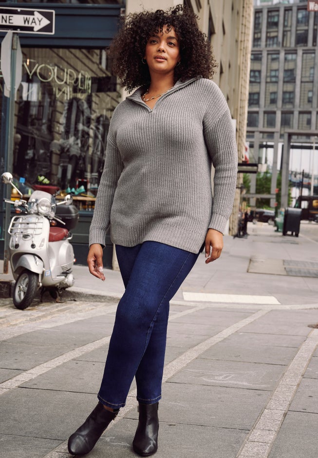 Half-Zip Pullover Sweater image number 1