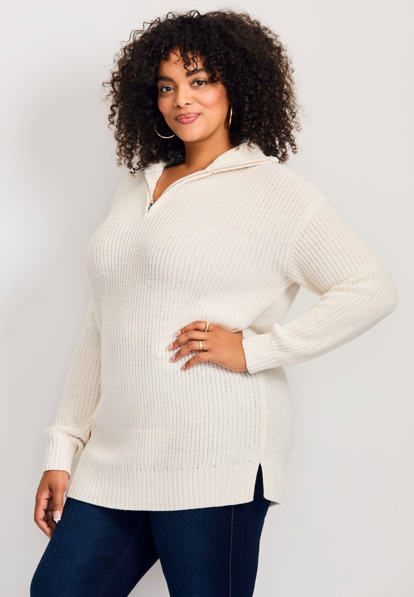 Half-Zip Pullover Sweater image number 4