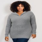 Half-Zip Pullover Sweater image number null