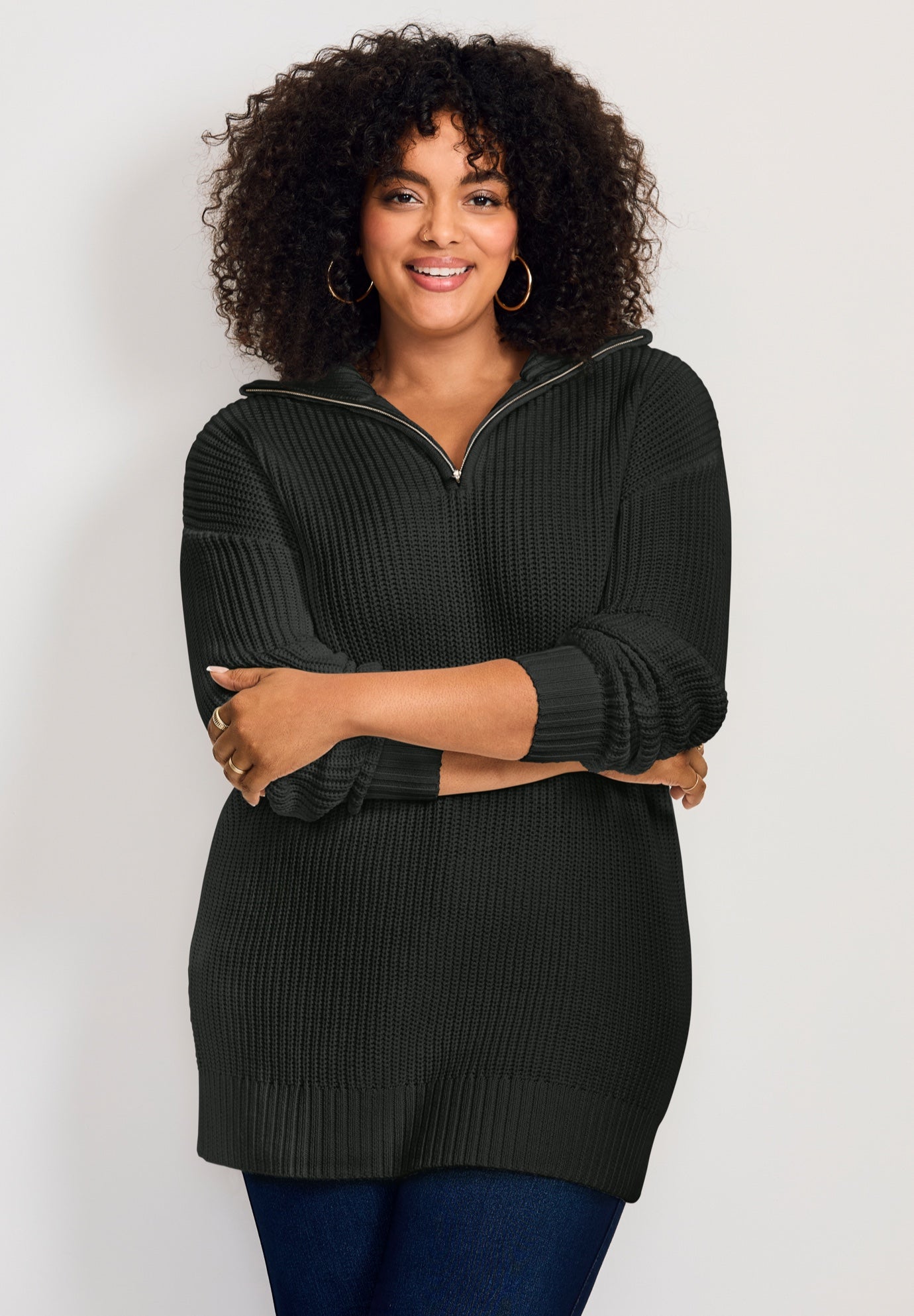 Half-Zip Pullover Sweater image number 1