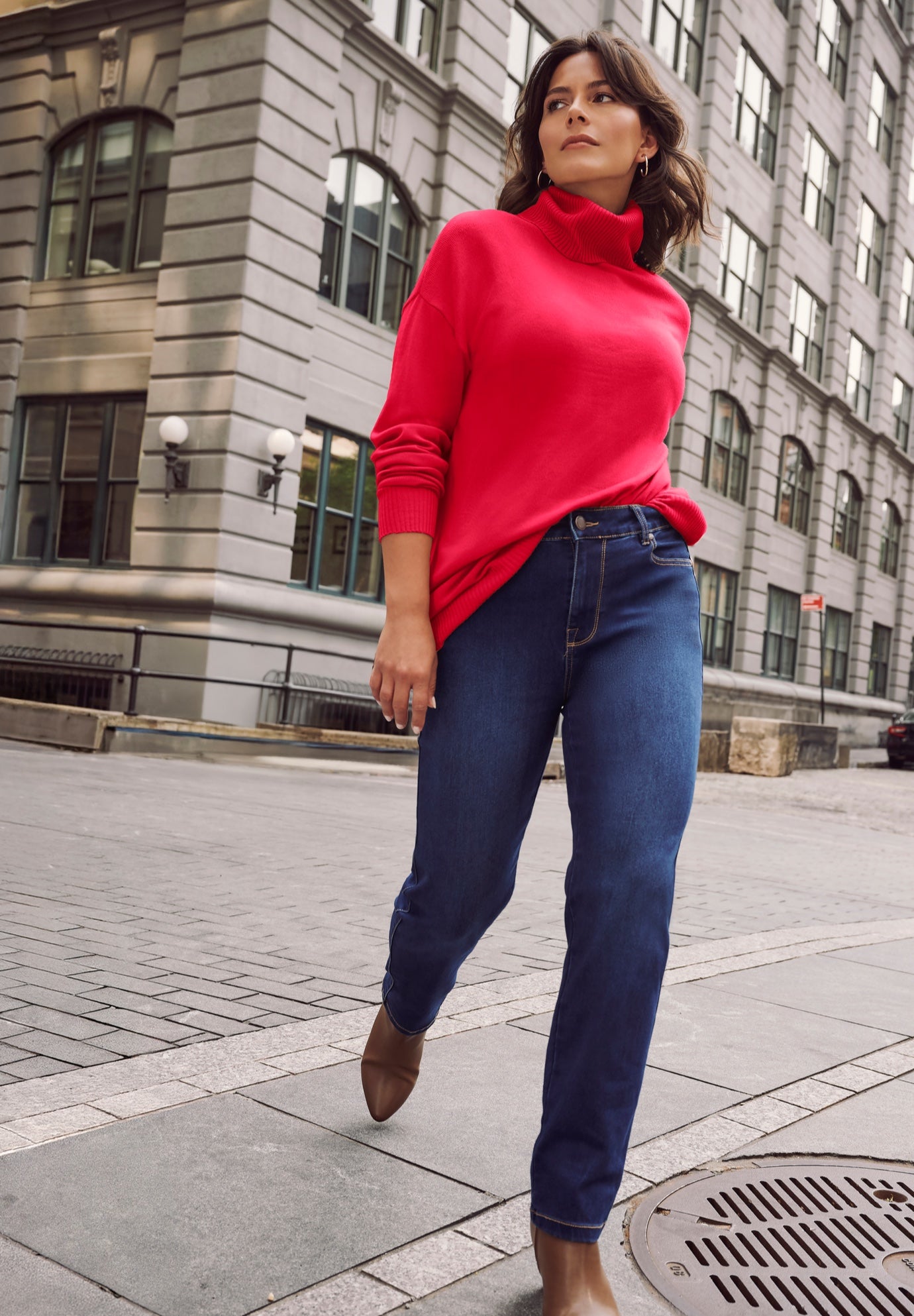 Turtleneck Tunic Sweater image number 1