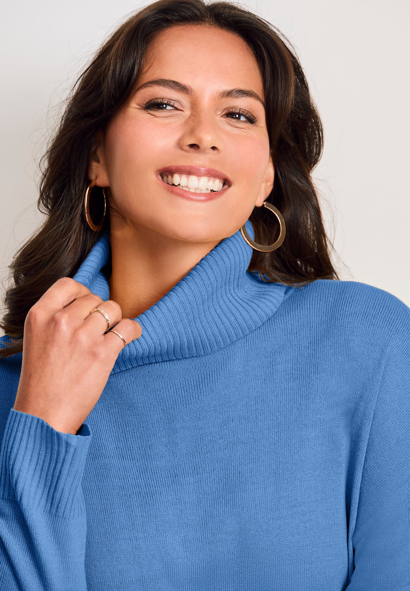 Turtleneck Tunic Sweater image number 1