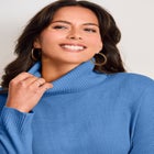Turtleneck Tunic Sweater image number null