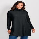 Turtleneck Tunic Sweater image number null