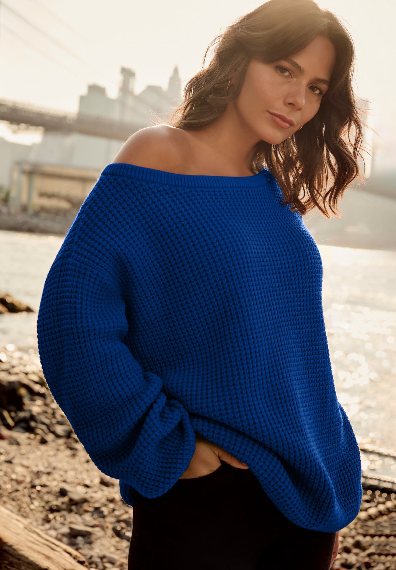 Waffle Stitch Pullover Sweater image number 0