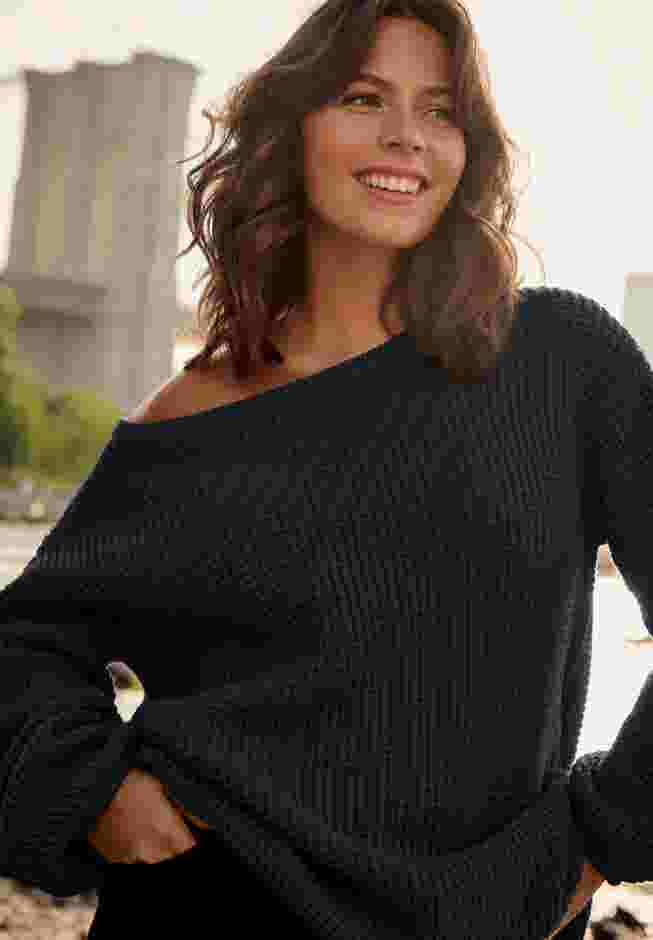 Waffle Stitch Pullover Sweater image number 1