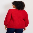 Waffle Stitch Pullover Sweater image number null
