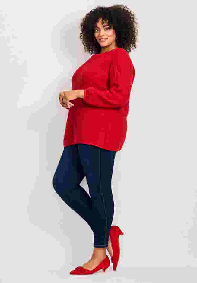 Waffle Stitch Pullover Sweater image number 5