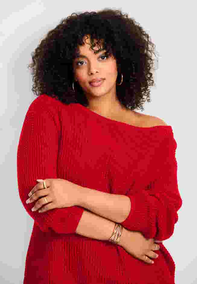 Waffle Stitch Pullover Sweater image number 2