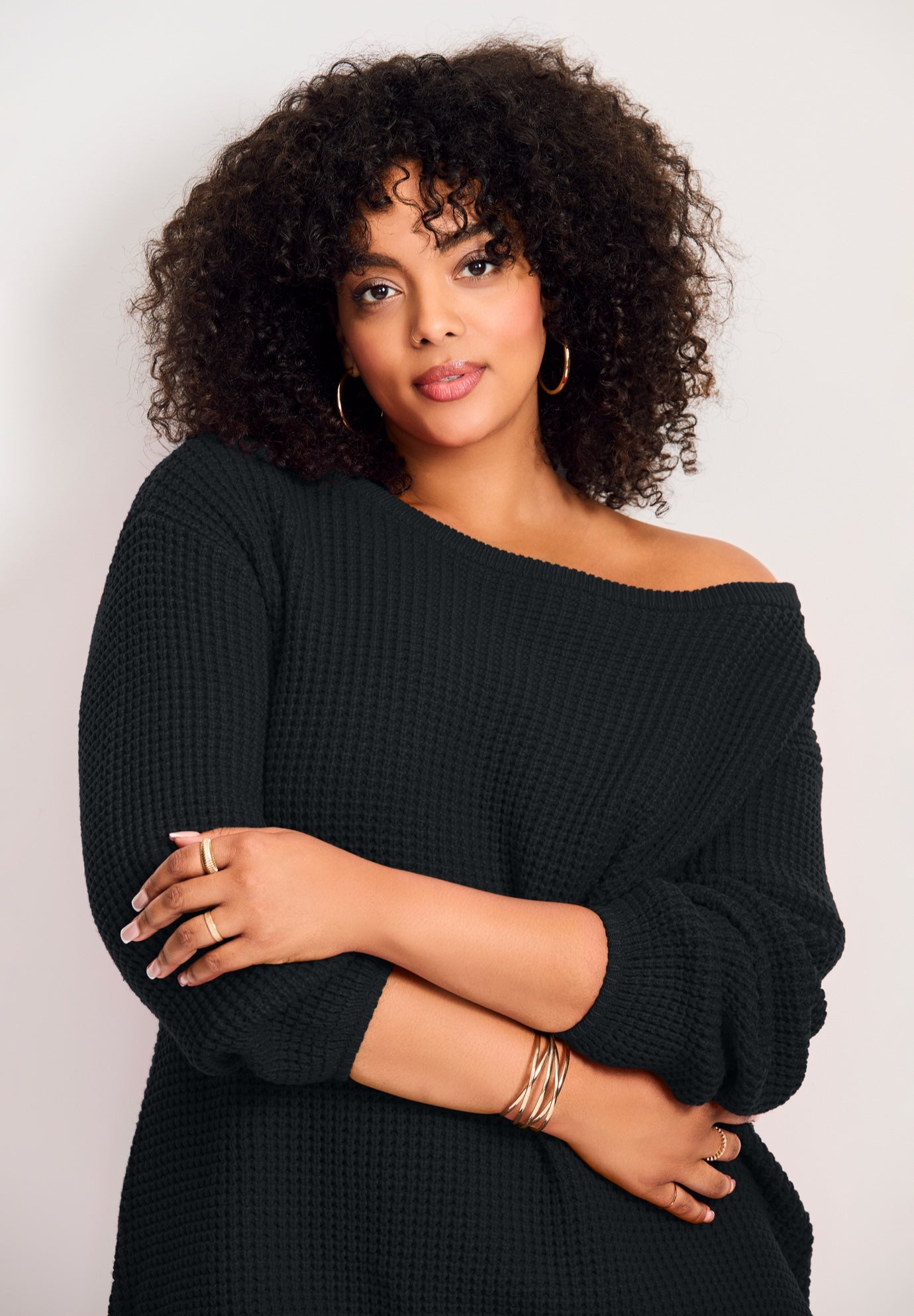 Waffle Stitch Pullover Sweater image number 2