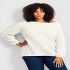 Waffle Stitch Pullover Sweater image number null