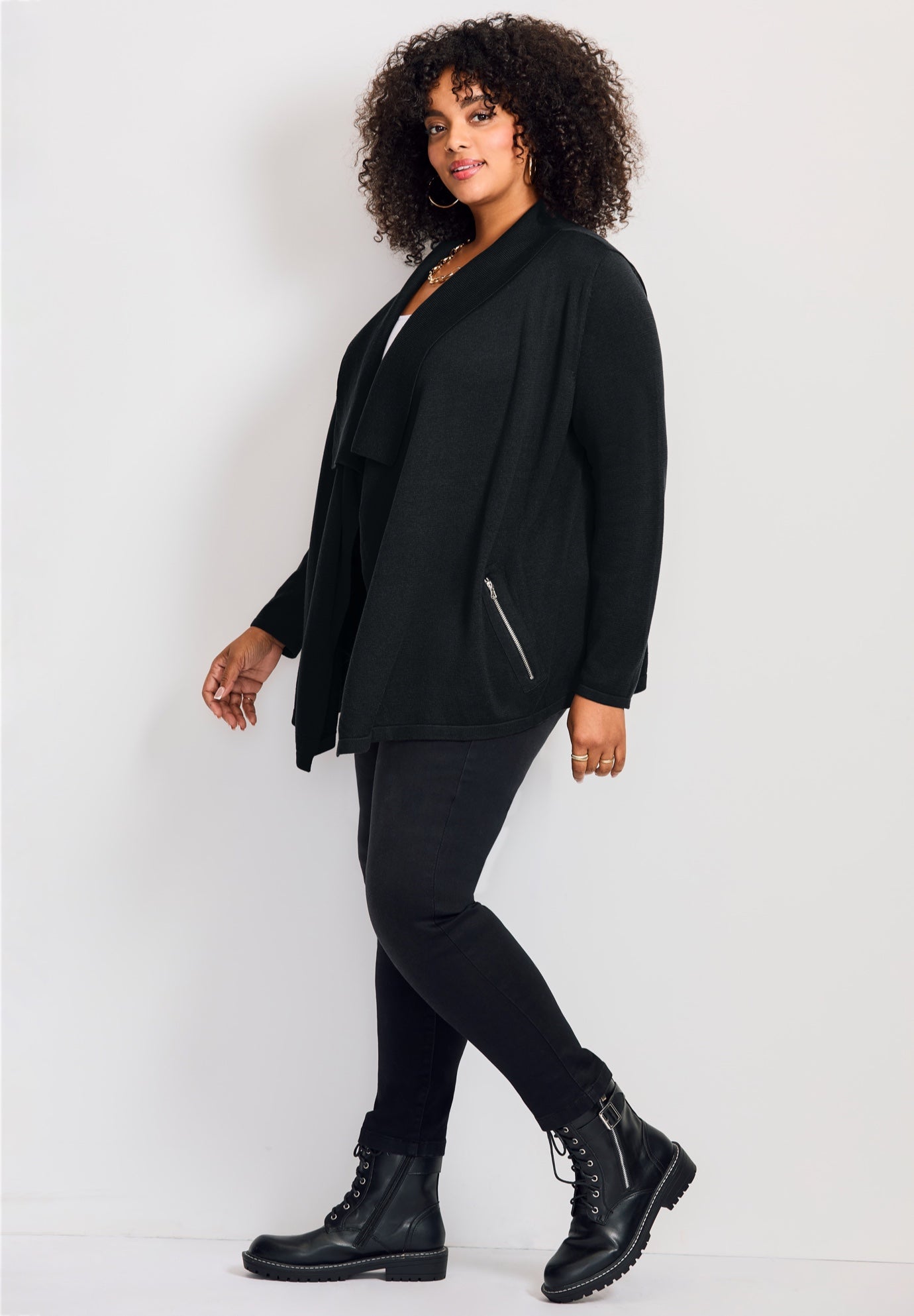 Cascade Cardigan Zipper Pocket image number 1