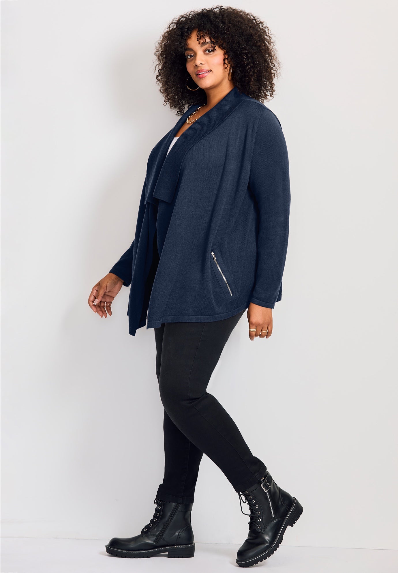 Cascade Cardigan Zipper Pocket image number 1