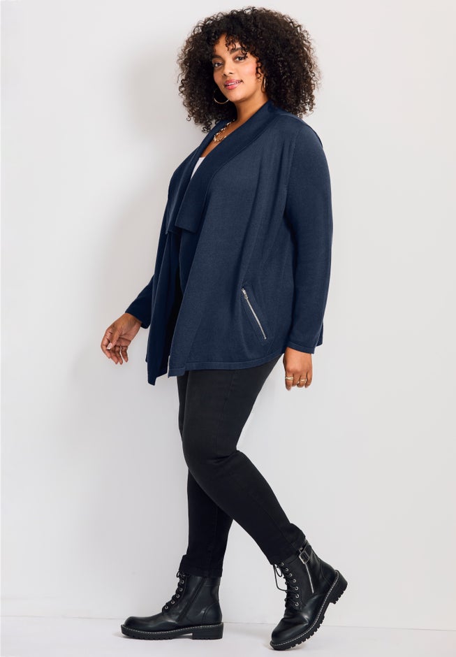 Cascade Cardigan Zipper Pocket image number 1