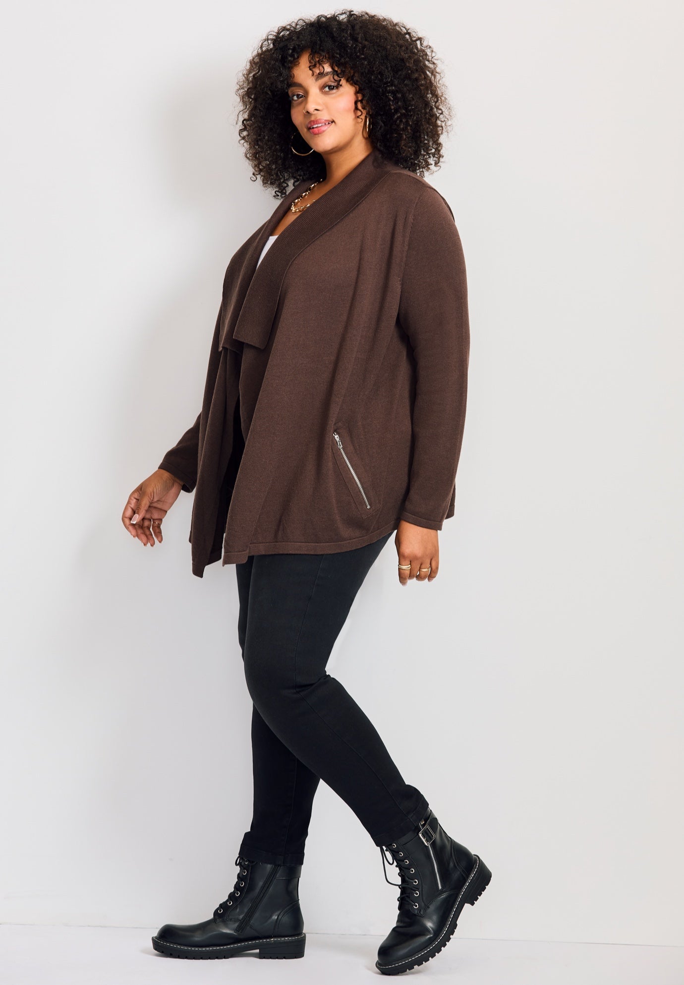 Cascade Cardigan Zipper Pocket image number 1