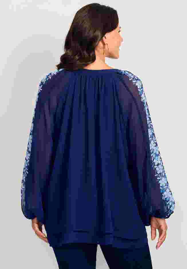 Double Layered Poet Blouse image number 1