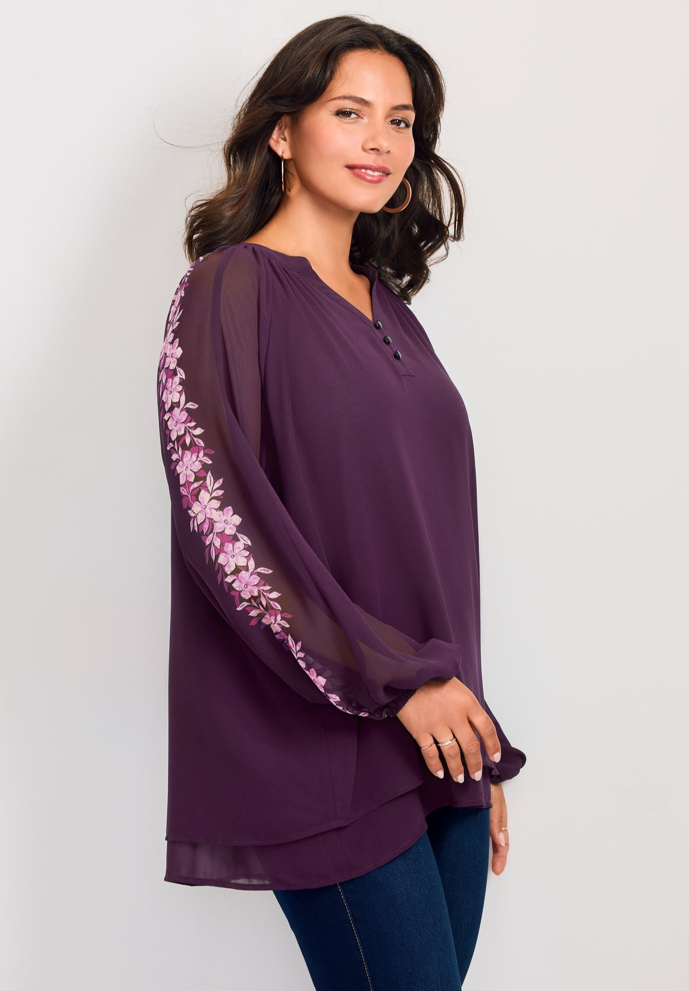 Double Layered Poet Blouse image number 0
