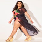  Open Front Tie-Waist Maxi Cover Up image number 1