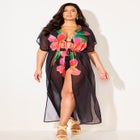  Open Front Tie-Waist Maxi Cover Up image number 0