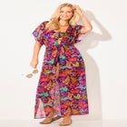  Open Front Tie-Waist Maxi Cover Up image number 3