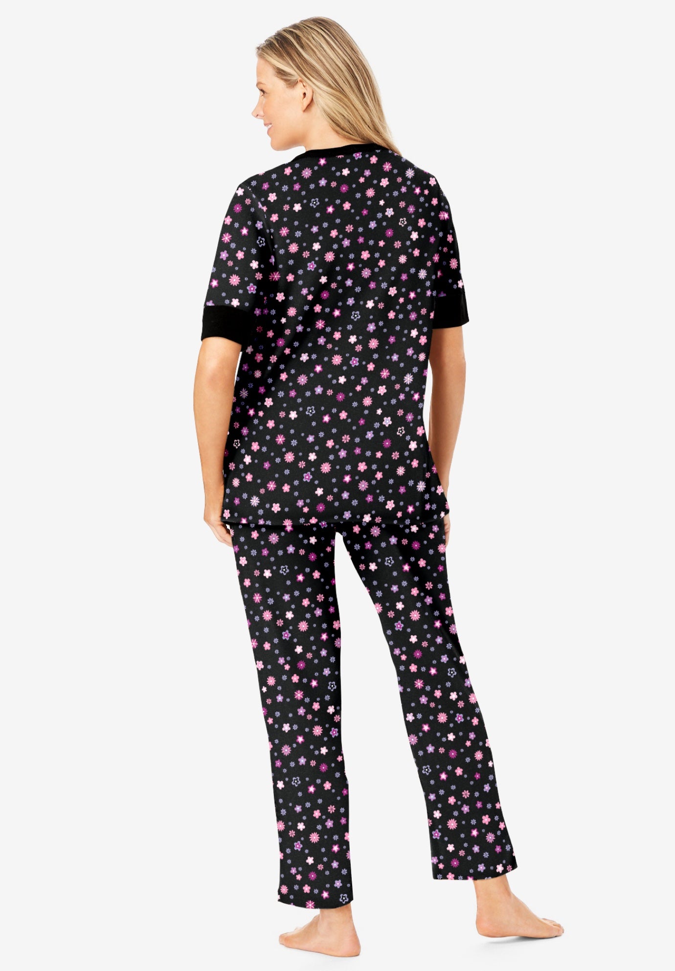 Printed Henley PJ Set image number 1