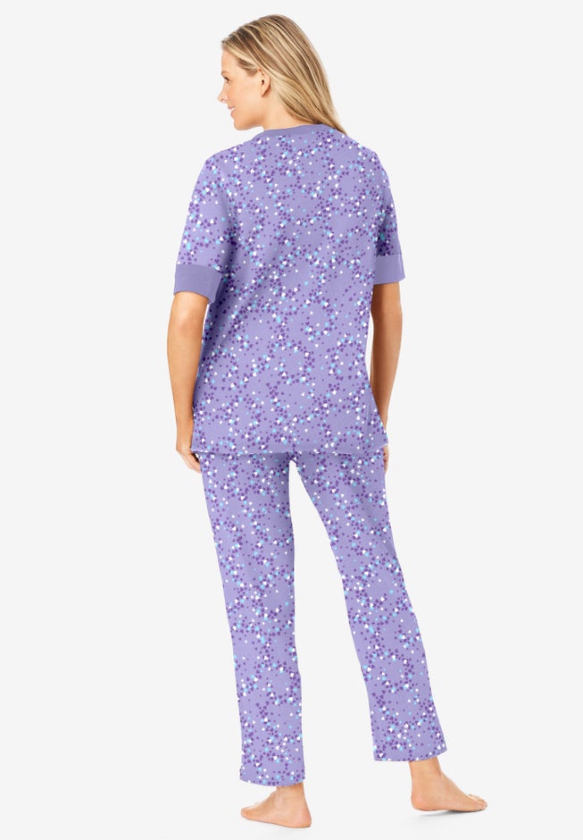 Printed Henley PJ Set image number 1