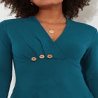 Stretch Knit Asymmetrical Tunic image number null