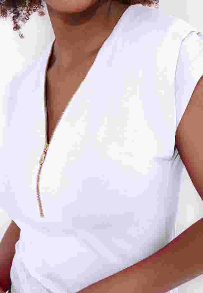 Stretch Knit Half Zip Tee image number 1