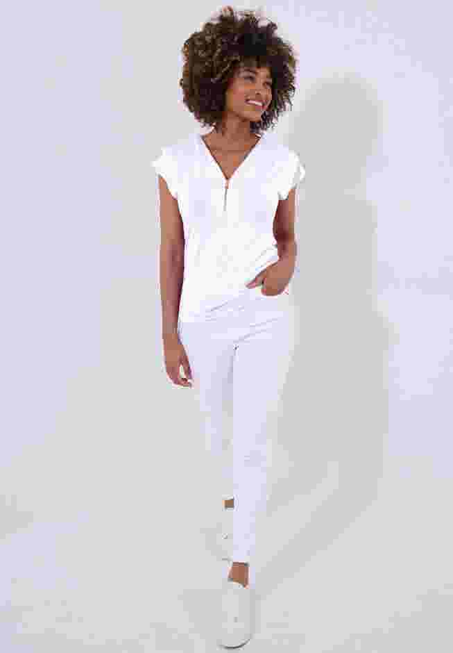 Stretch Knit Half Zip Tee image number 0