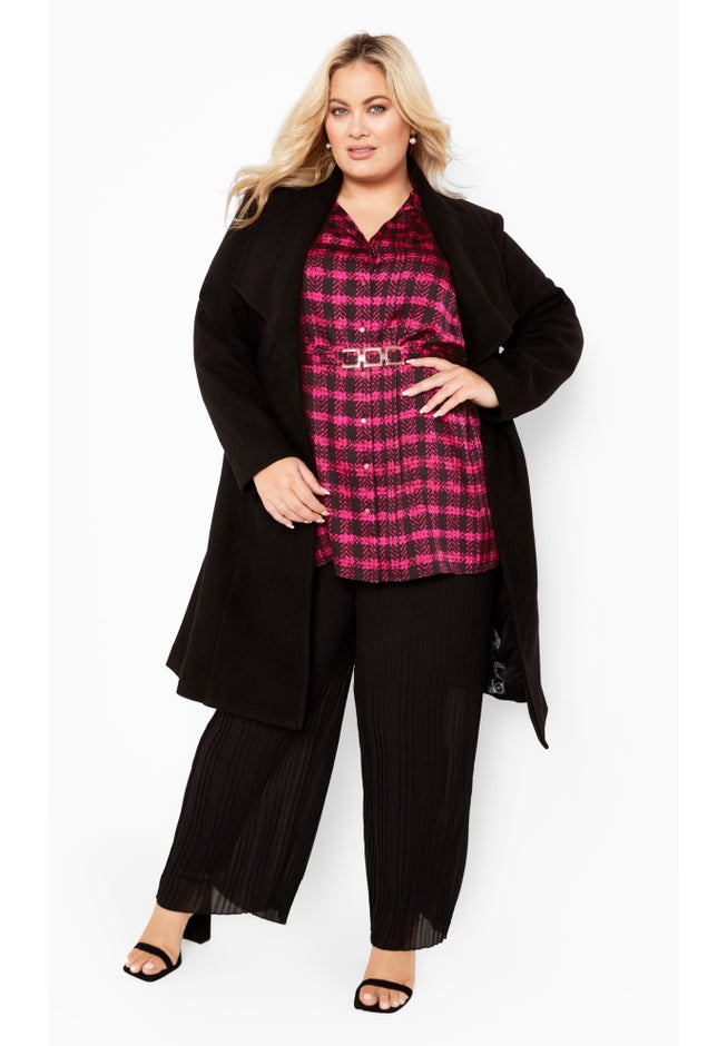 Eva Longline Gold Waist Belt Print Shirt image number 1