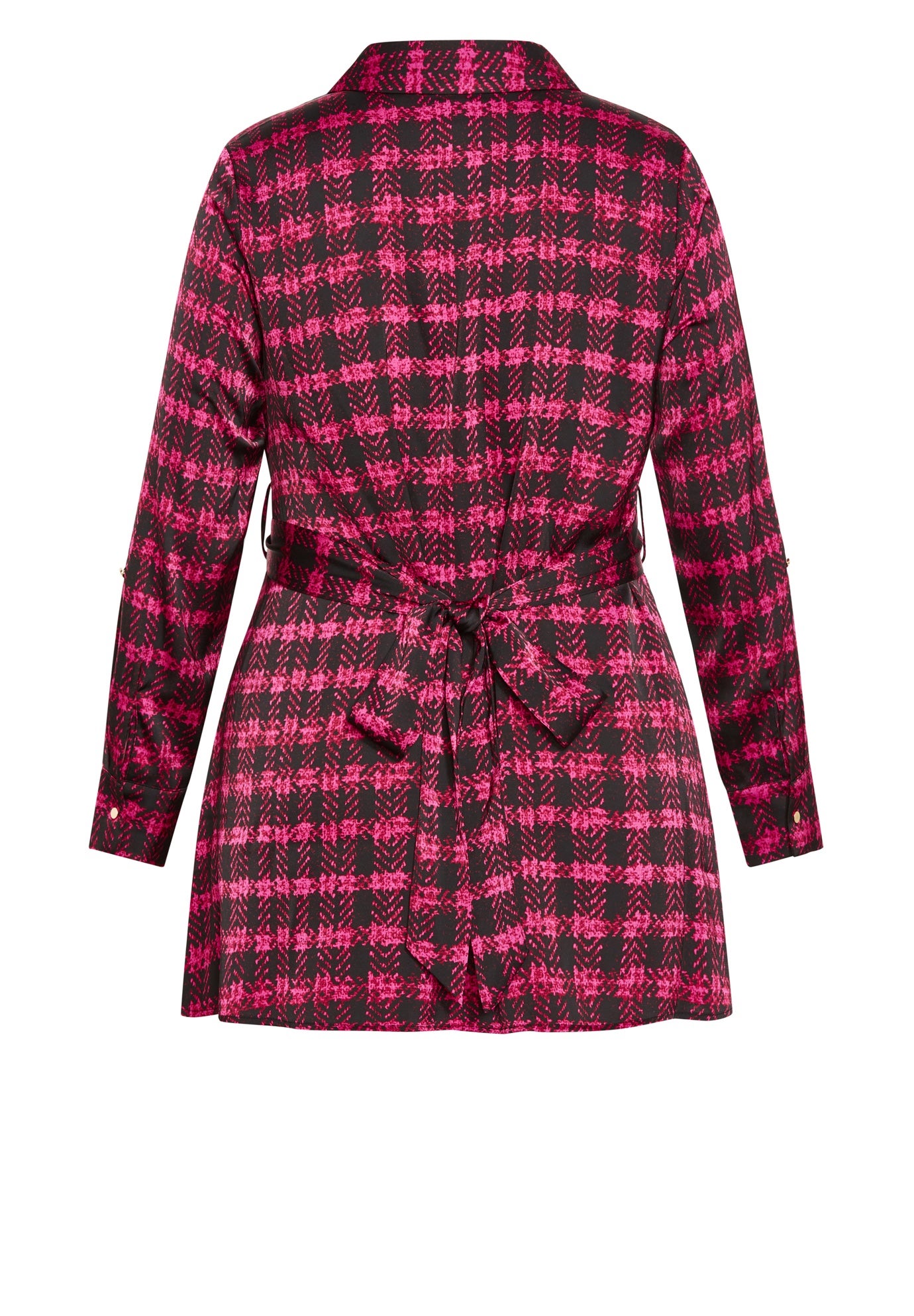 Eva Longline Gold Waist Belt Print Shirt image number 5