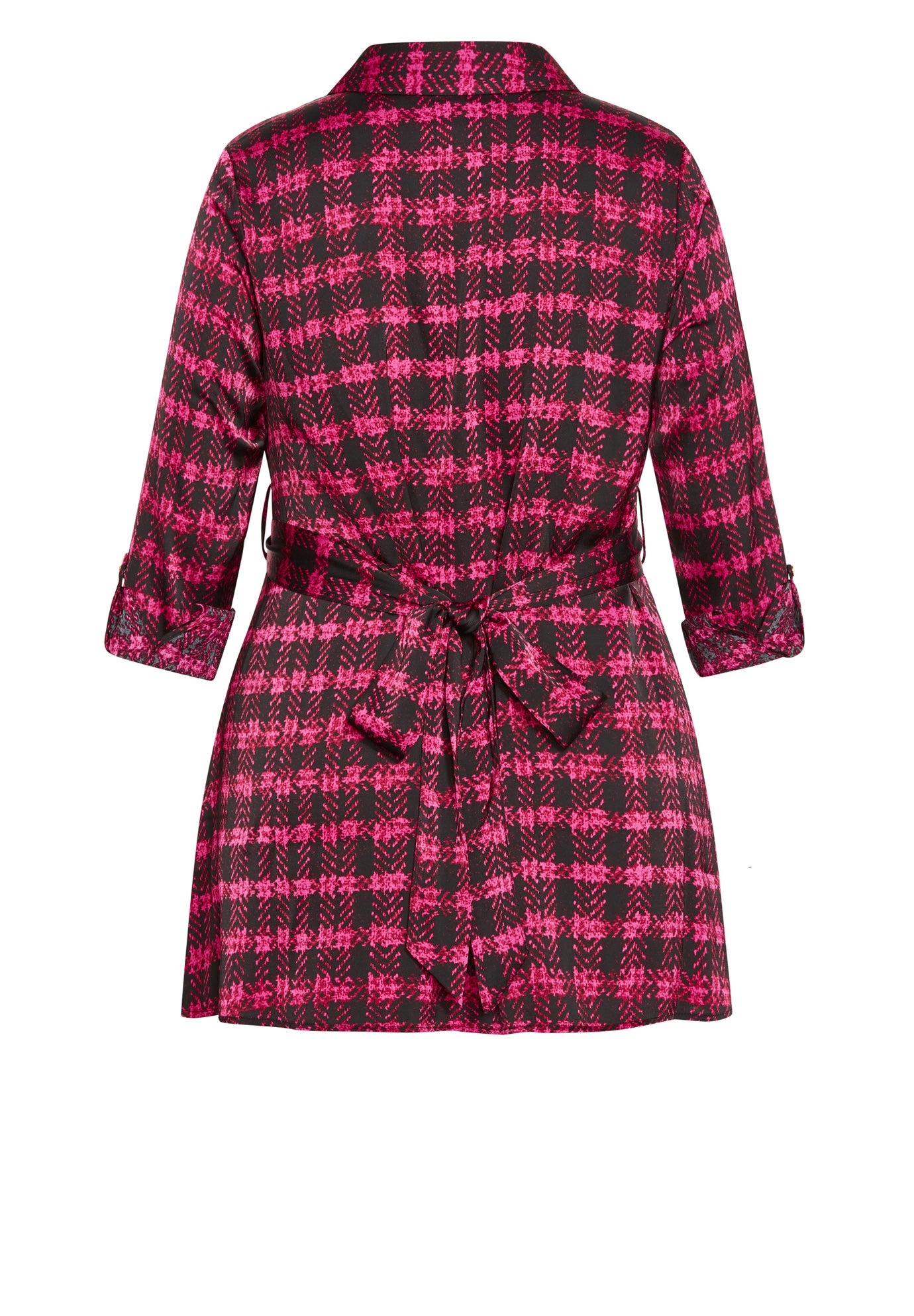 Eva Longline Gold Waist Belt Print Shirt image number 7