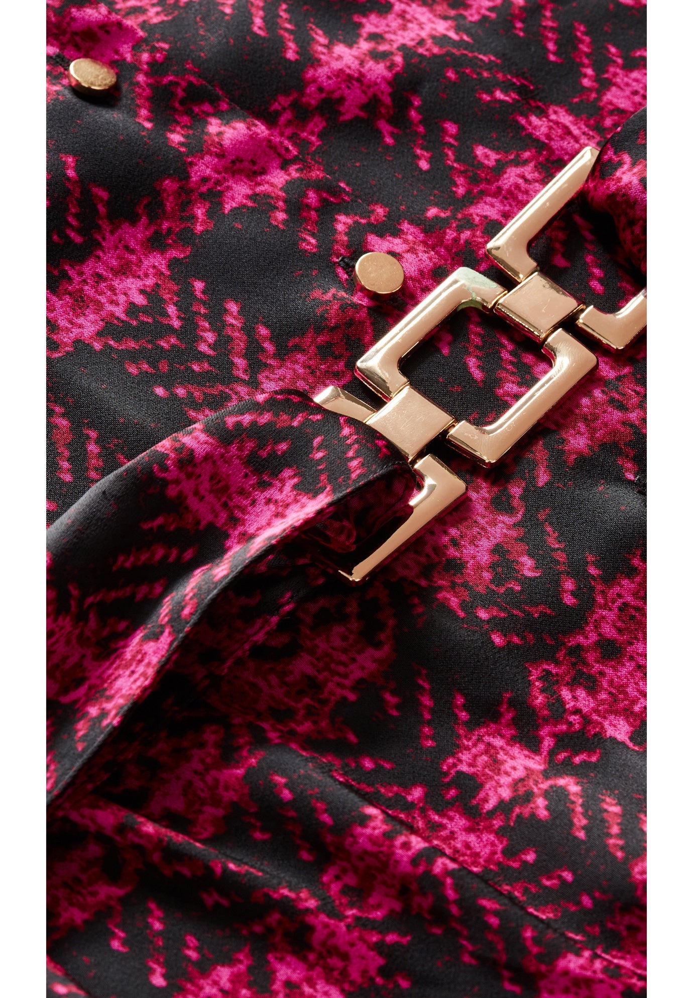 Eva Longline Gold Waist Belt Print Shirt image number 8