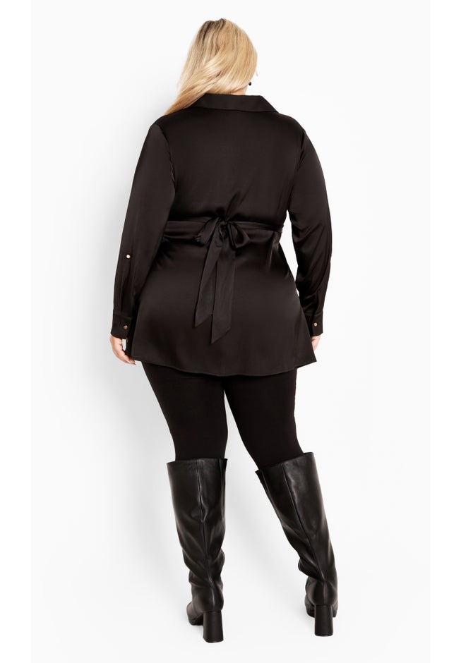 Eva Longline Gold Waist Belt Shirt image number null
