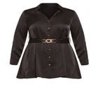 Eva Longline Gold Waist Belt Shirt image number null