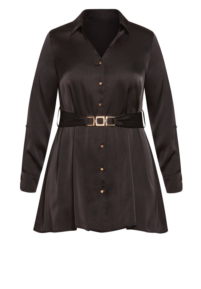 Eva Longline Gold Waist Belt Shirt image number null