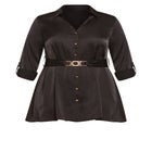 Eva Longline Gold Waist Belt Shirt image number null