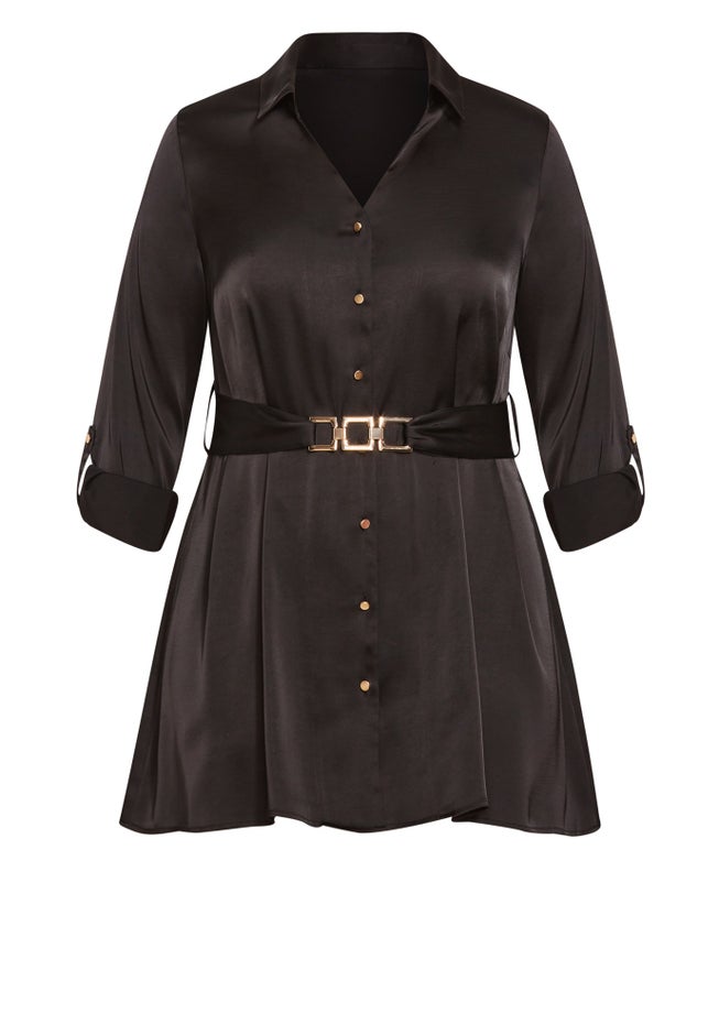 Eva Longline Gold Waist Belt Shirt image number null