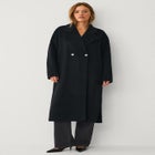 Double Breasted Wool Coat With Side Slits image number 0