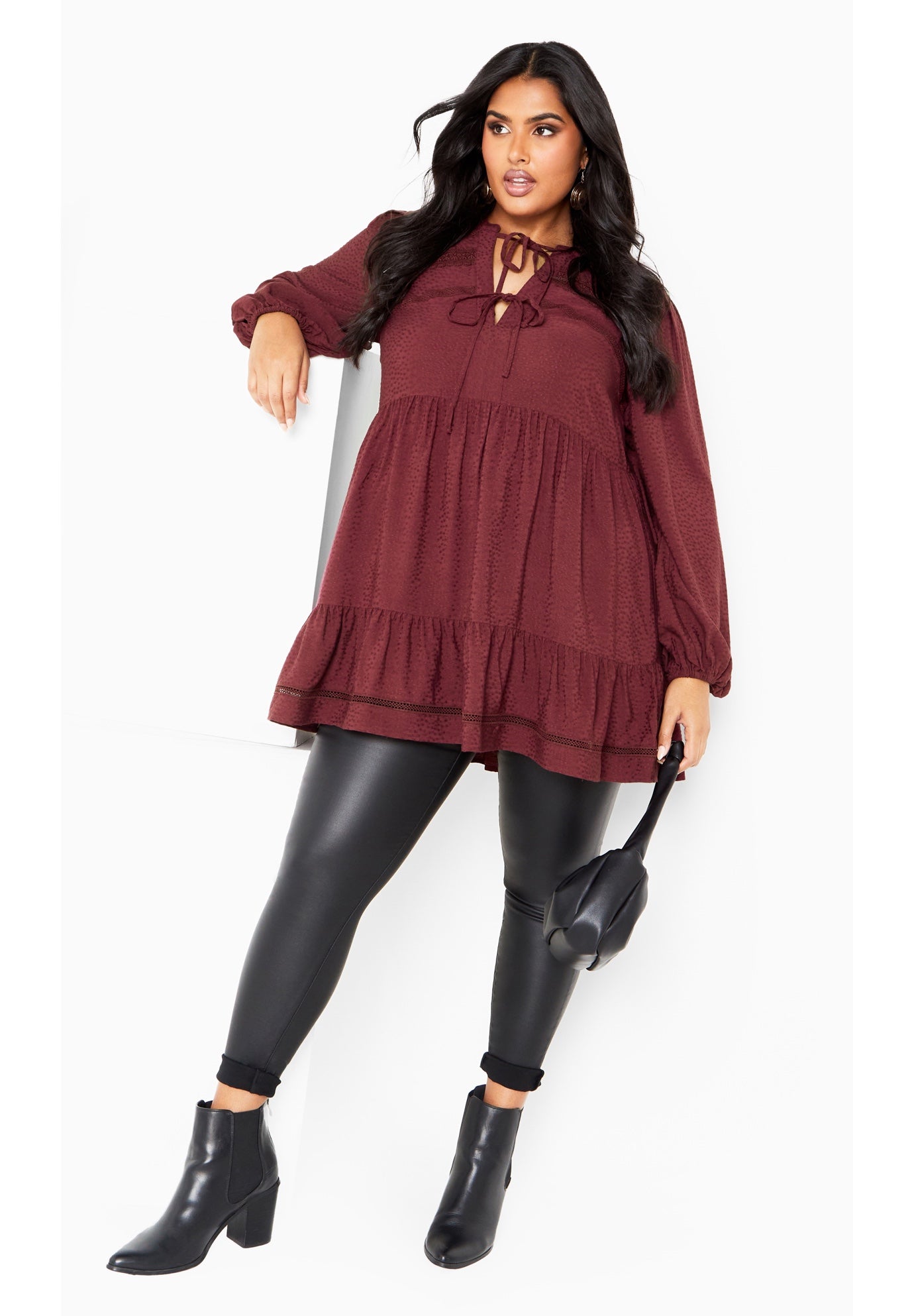 Brielle Embroidered Tunic Dress image number 1