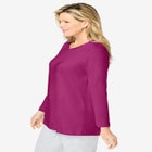 Satin Trim Sleep Tee image number null