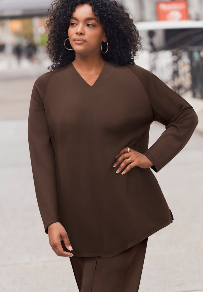 V-Neck Tunic Top image number 1